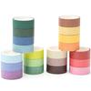 YUBBAEX 20 Rolls Solid Color Washi Tape Set, 20 Rainbow Colors Masking Tape for Art/DIY Crafts/Bulle