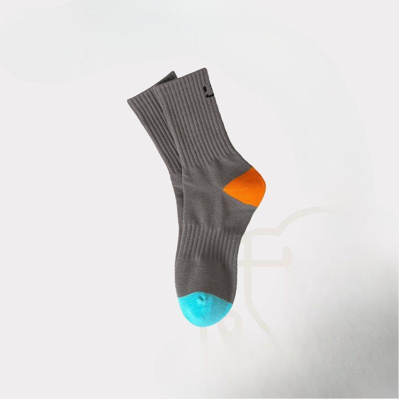 

Smiling Face Socks, Women s Mid-calf Socks, Cute Long Socks, Long Cotton Socks 1 pair сірий колір