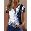 T-shirt da donna a maniche corte stampate, top estivi