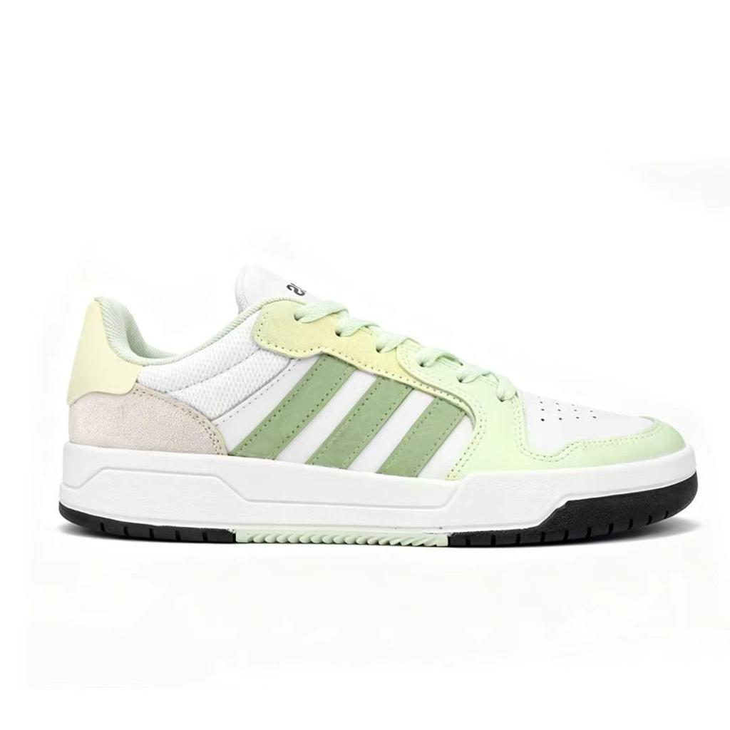 Adidas ENTRAP Slip Resistant, Abrasion Resistant, Breathable Low top Skateboard Shoes Unisex White Green JI2546(Team2264- )
