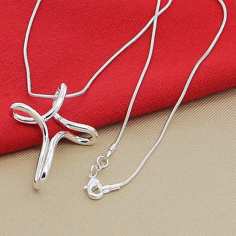 925 Silver Cross Pendant Necklace for Women Adjustable 16-30 Inch Snake Chain Wedding Engagement Jewelry