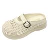 Mesh Mary Jane Slippers Women's 2025 Summer New Thick-soled One-word Buckle Hollow Mesh High Heel Sandals Fishnet Shoes