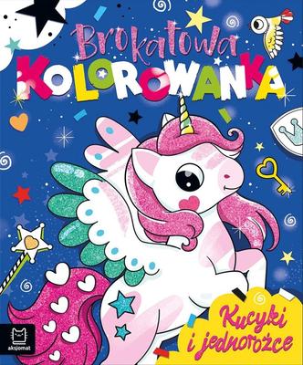 Glitter Coloring Page: Ponies and Unicorns