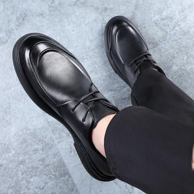 Wysokiej Jakości Klasyczne Męskie Buty Casual Skórzane Męskie Oddychające Buty Biznesowe Modne Męskie Oksfordy Sznurowane Outdoorowe Męskie Buty