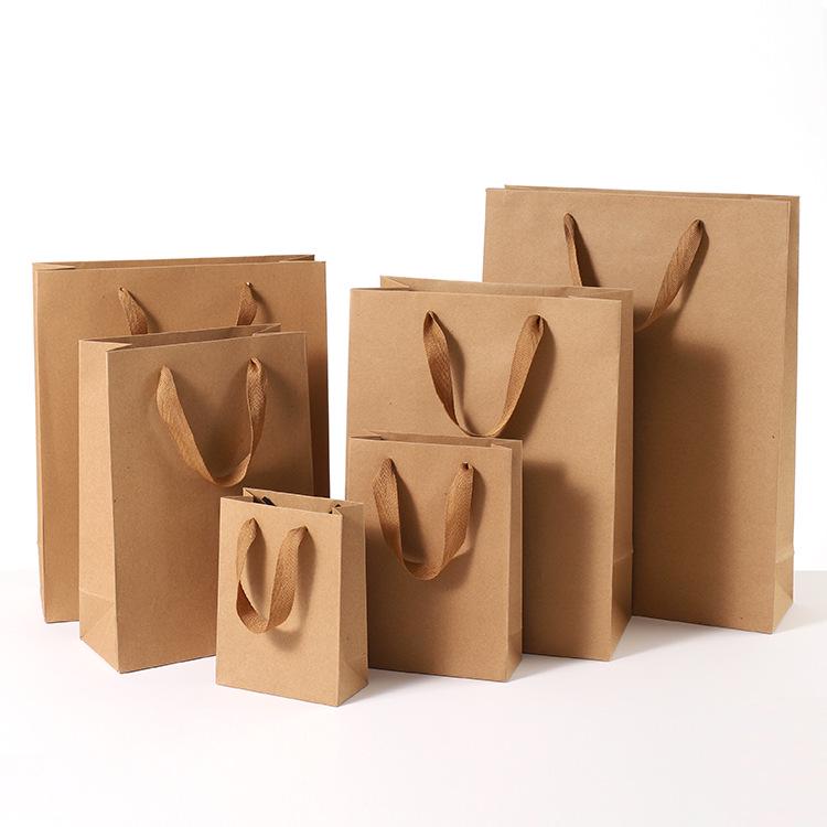 In-Stock Kraft Paper Bag for Women's Clothing, Flowers, and Glasses