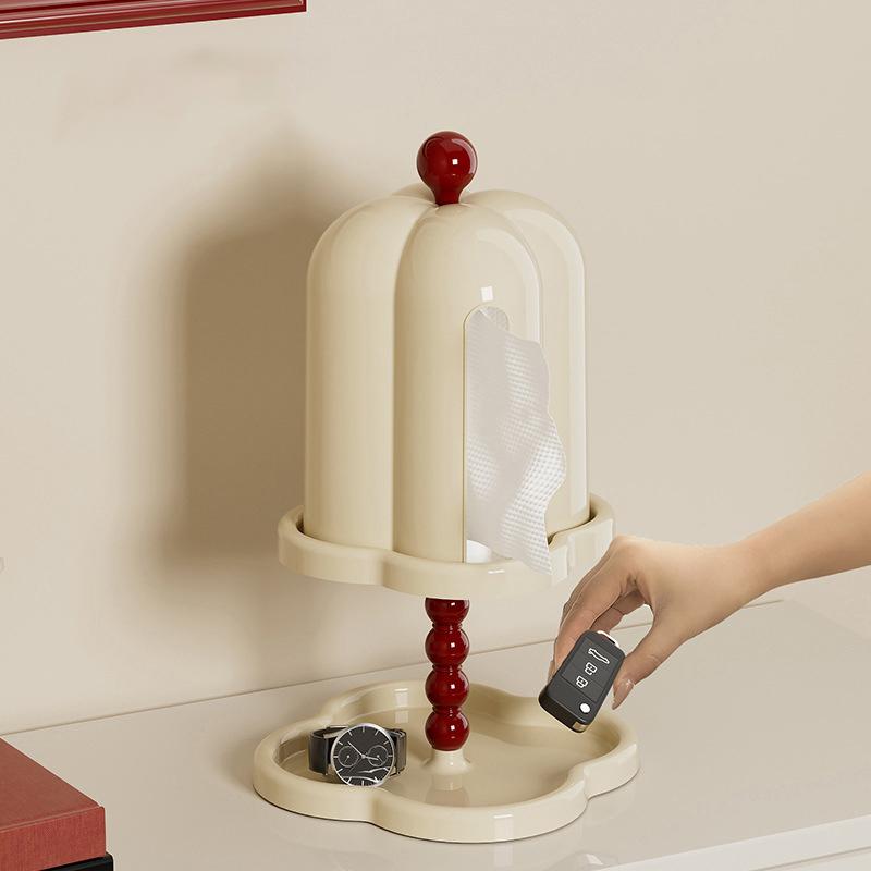 French Retro Tissue Box In The Ancient Style Of Advanced Sense Of Box Creative Living Room Light Luxury Pumping Paper Box