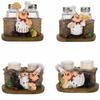Resin Chef Seasoning Bottle Ornament Exquisite Cute Seasoning Bottle Ornament Creative Durable Resin Chef Statue
