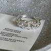Trendy Women's Blue Zircon Open Ring In Sweet Cool Style - Versatile, Fashionable, and High-End