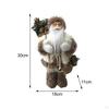 Christmas Decoration Santa Figurine Figure Toys Small Decor Statue for Party Birthday Bedroom