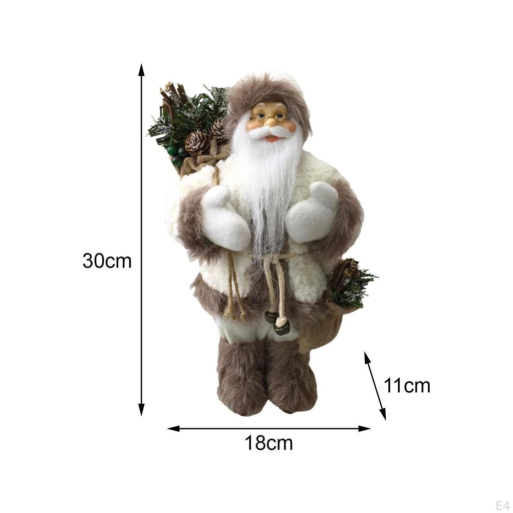 Christmas Decoration Santa Figurine Figure Toys Small Decor Statue for Party Birthday Bedroom
