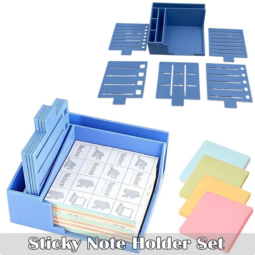 Sticky Note Storage Tools Sticky Note Holder Set  for 3x3 Self-Sticky Note Pads