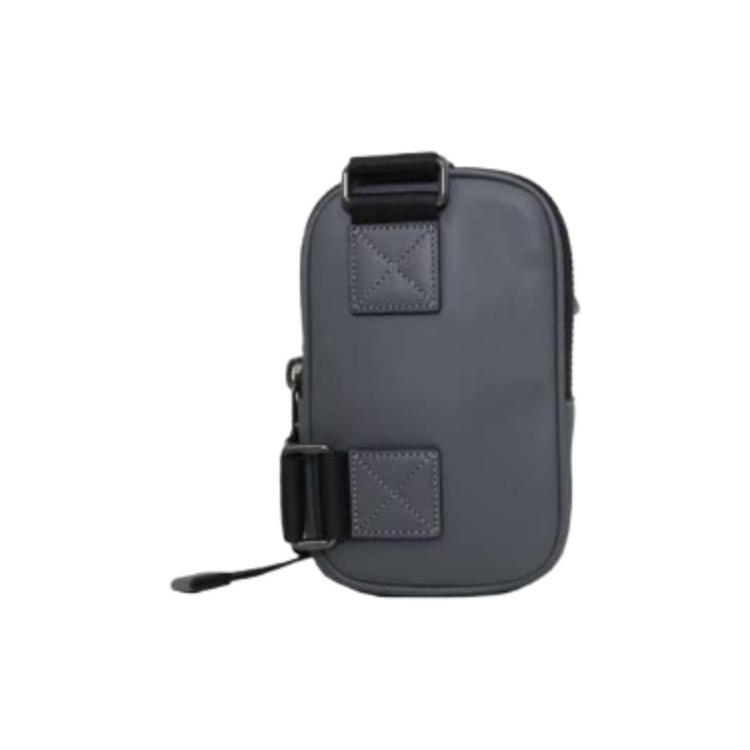 New COACH Calfskin Combo Bag, Cell Phone Pouch, Shoulder Bag, Crossbody Bag Mini Women's Gray CE659-QBQ9R