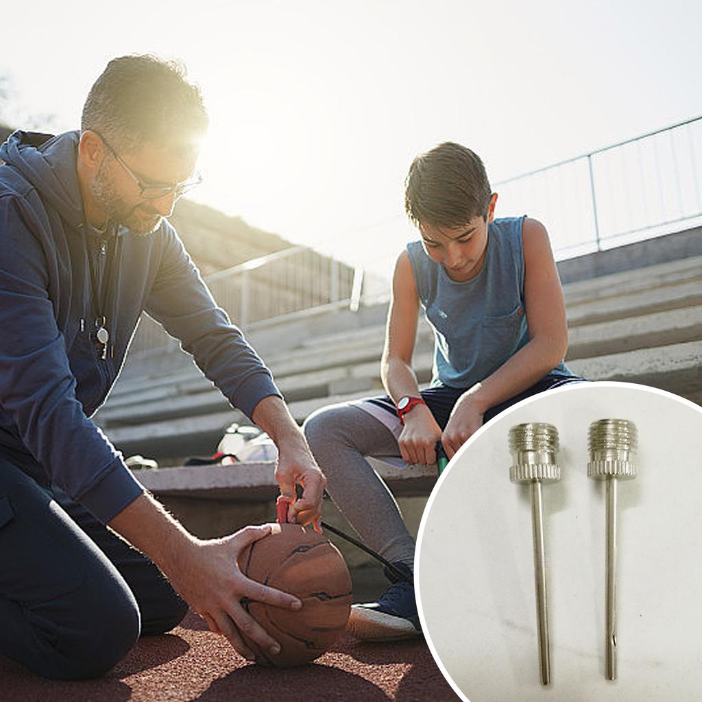 20Pcs Stainless Steel Inflatable Needle Air Valve Adaptor Pump Needles for Inflating Balls Air Pump Needle Easy To Use