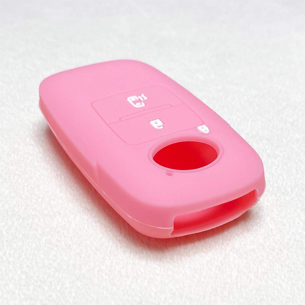 [IKT] Silicone Cover for Daihatsu and Toyota Cars Smart Key 2 Buttons Light Pink/New
