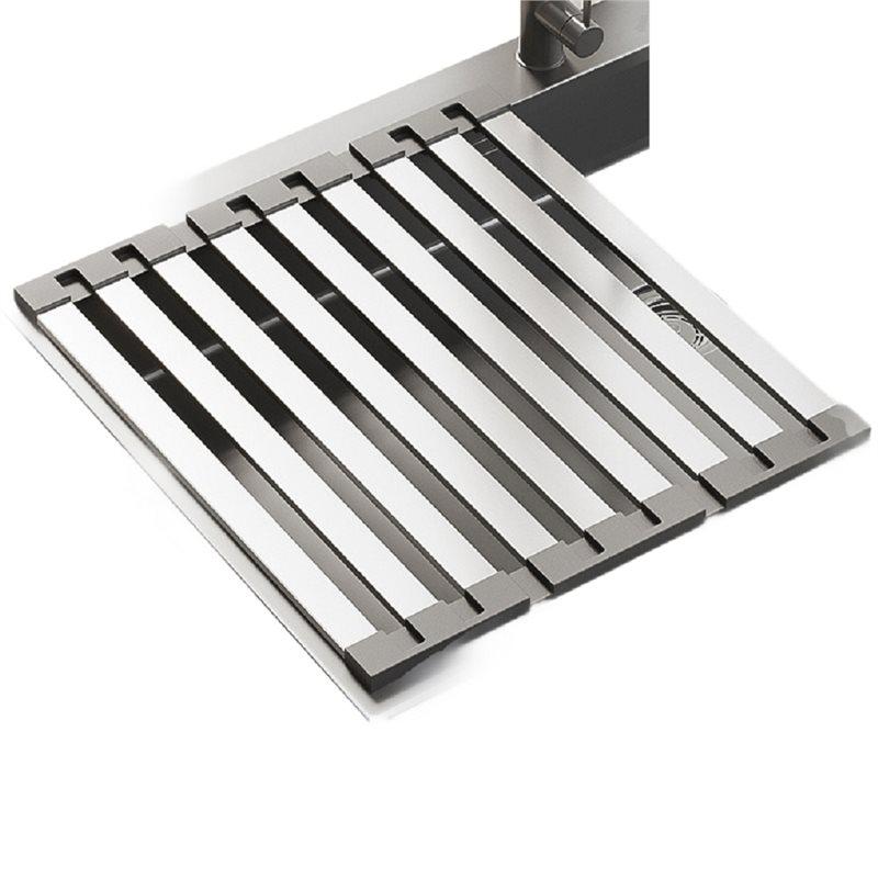 304 Stainless Steel Roll Up Dish Drying Rack, Foldable Heat-Resistant Dishes Drainer