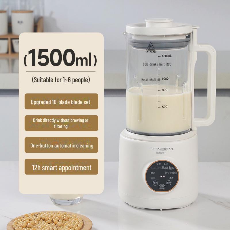 Hochleistungs-Multifunktions-Entsafter und Sojamilchbereiter mit automatischer Heizung – Filterlos