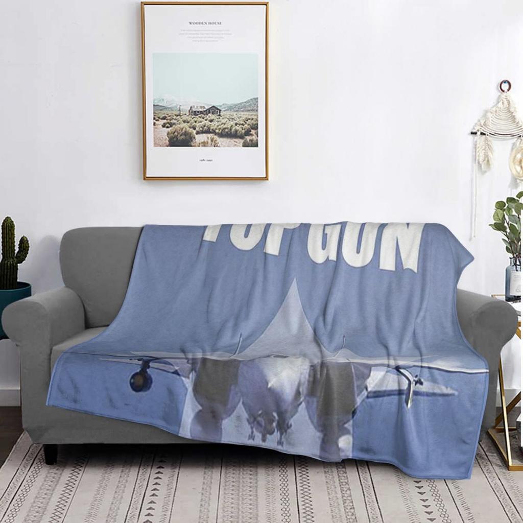 Top Gun Maverick Fighter Weapons School Blankets Soft Warm Flannel Throw Blanket Cover for Living room Picnic Travel Home Couch