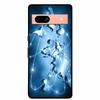Per Google Pixel 7a 5G Custodia 6.1" Cover Fiori Bordo Nero Silicone TPU Morbida Cover Posteriore Per Google Pixel7a 2023 Custodia Telefono Fundas