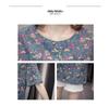 Women's Floral Short-Sleeve T-Shirt - Summer 2023 Slimming Loose Fit, Fashionable Age-Defying Top for Moms