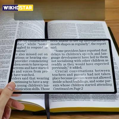1pc Ultra-thin, High Magnification Magnifying Glass - Perfect Choice for Students!