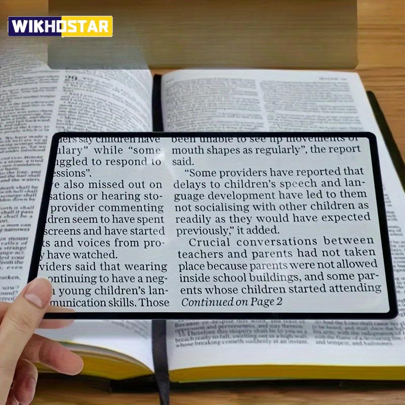 1pc ultra-thin, high magnification magnifying glass - perfect choice for students!