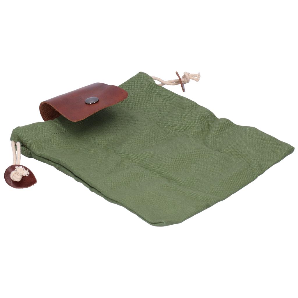 Outdoor Foraging Bag Portable Canvas Camping Belt Pouch Waist Hanging Tool Storage Bag