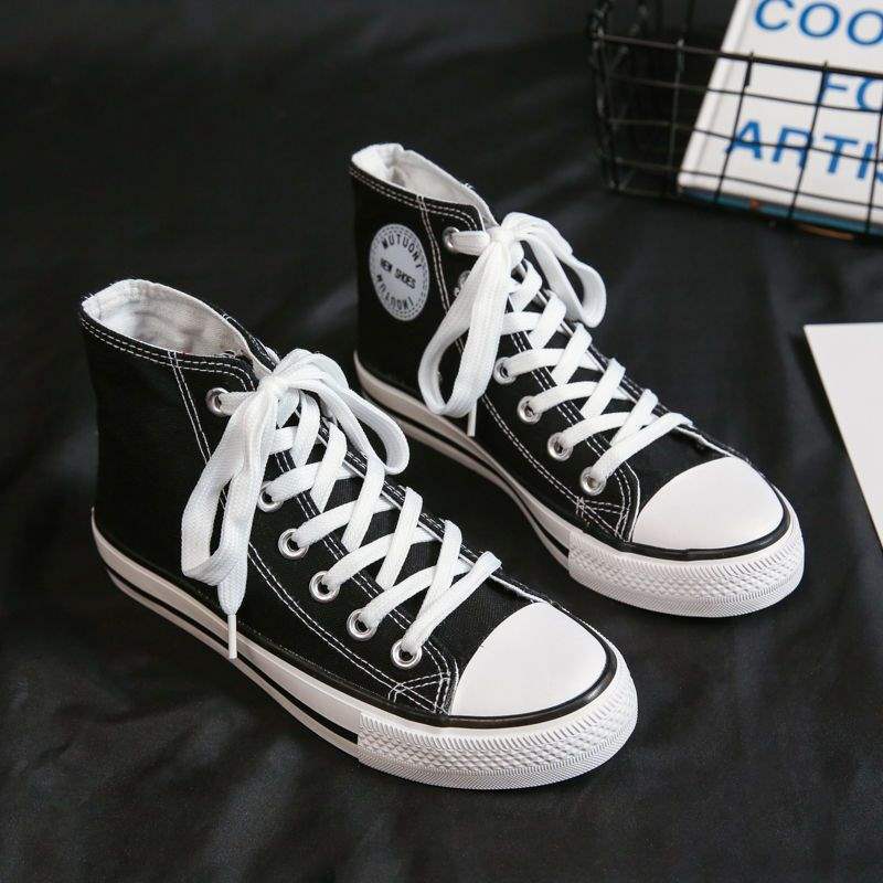 

High-top canvas shoes women s velvet Korean version versatile 2025 winter warm two cotton shoes Hyunya wind student flat baseplate shoes 40