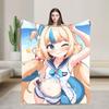 Sameko Saba Blanket Super Soft Street Trend Plush Throw Blanket For Couch Bed Travel Office Flannel Bedspread Bed Cover
