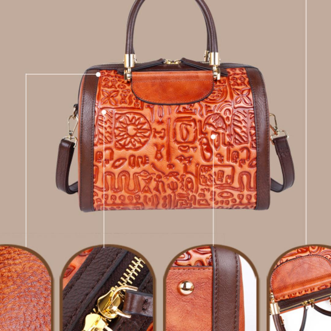 Сумка-тоут Большая вместительная сумка на одно плечо Винтажная сумка-тоут 27*16*21 — фото 9