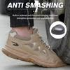 Large Size 48 Safety Shoes Men Anti-smash Anti Puncture Indestructible Shoes Men Steel Toe work Boots Protective Shoes Non-slip