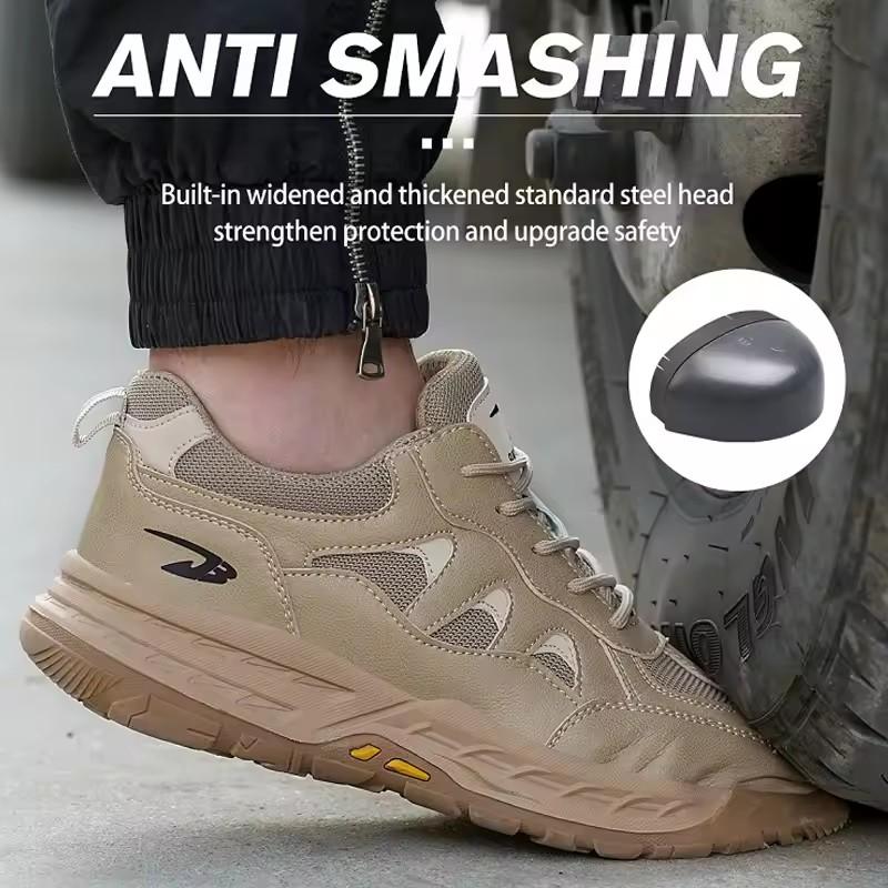 Large Size 48 Safety Shoes Men Anti-smash Anti Puncture Indestructible Shoes Men Steel Toe work Boots Protective Shoes Non-slip