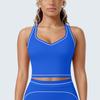 New contrasting color tight high elastic breathable yoga suit six-piece sports running fitness yoga suit women
