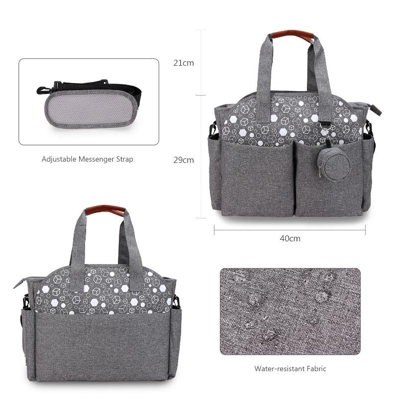 New Handbag/Shoulder Diaper Bag with Pacifier Pouch for Maternity and Baby Travel & Outdoor Use