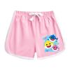 Kids' Baby Shark Summer Set 2024: Pure Cotton Cartoon T-Shirt & Shorts, Two-Piece Set