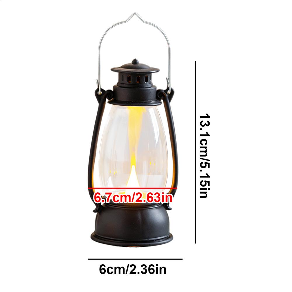 

Vintage Lantern LED Candles Battery Operated Tabletop Lamps Portable Night Light for Bedroom Christmas Party Home Decoration