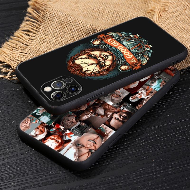 Horror Scary Chucky Doll Funda For Iphone 14 Case For iPhone 15 11 12 13 Mini 14 Pro Max XS X 7 8 15 Plus SE2020 Case Soft Cover