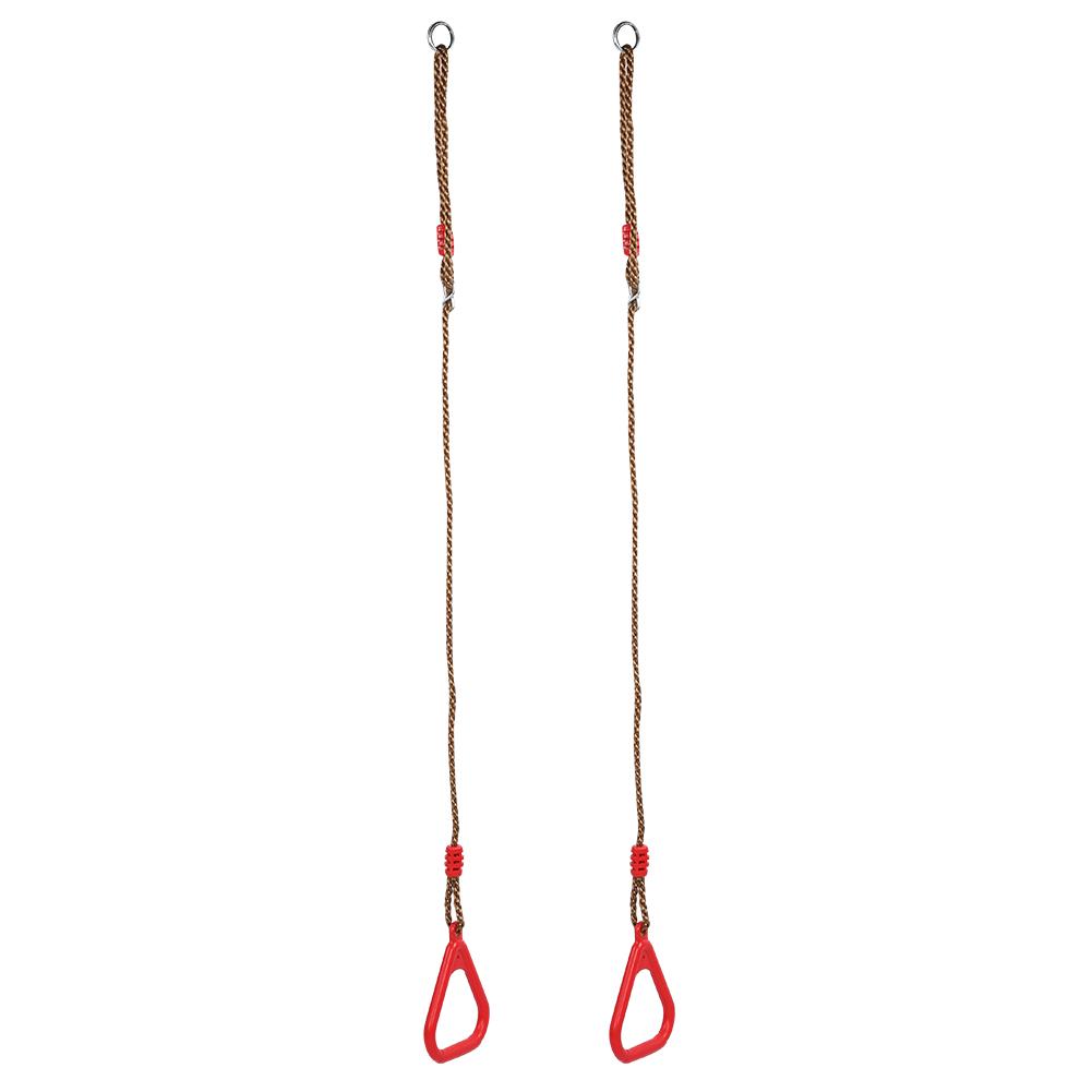 Children Adult Pull Up Rings Plastic Trapeze Swing Triangular Gym Fitness Sports Toy