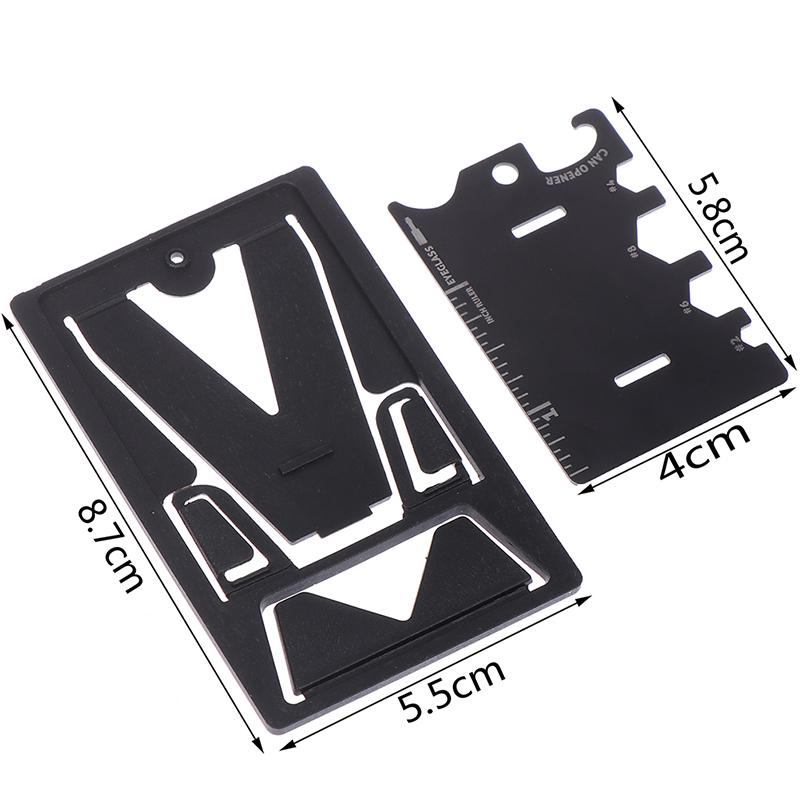 1Pc Folding Mobile Phone Bracket Mini Edc Card Bottle Opener Screwdriver Wrench