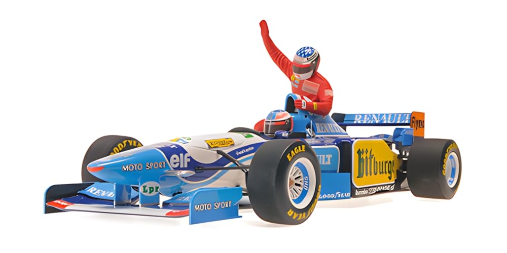 Minichamps Benetton Renault B195 F1 1995 Kanadská GP Schumacher Jízda na figurka Jeana Alesiho v ceně 1/18 M.