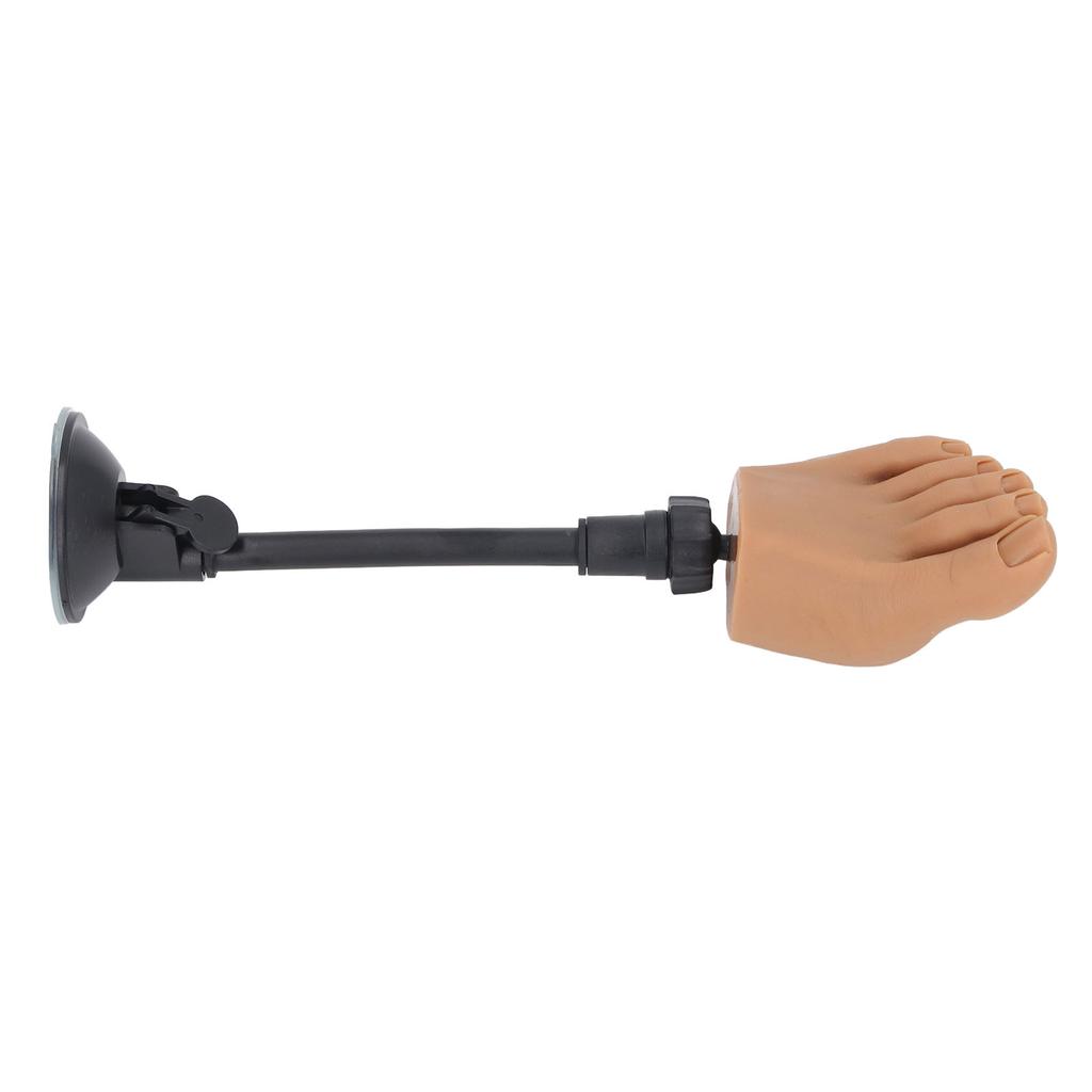 Silicone Nail Art Practice Foot Model Nail Tip Training Foot Model Silicone Half Foot Model With Stand for Home Nail