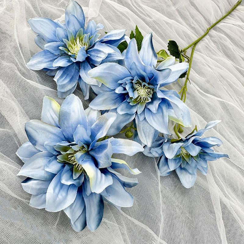 Artificial Dahlia Flower Wedding Hotel Restaurant Decoration Desktop Ornament