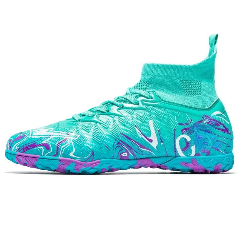 Size 34-46 Men/Women's Camouflage Football Boots Rubber Soft Sole Short Nail Artificial Turf Youth Children Football Shoes