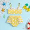 Polka Dot Halter Bikini for Girls - Two-Piece Swimsuit Set