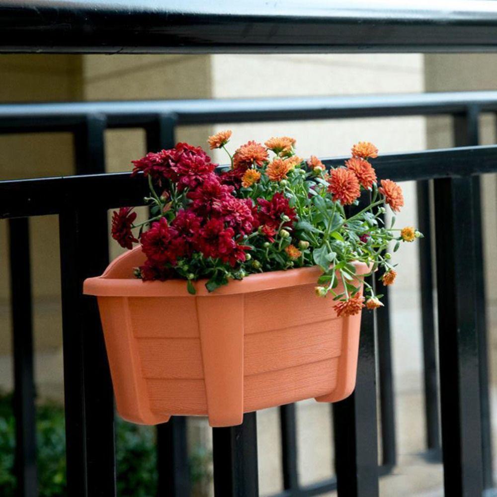 

Stable Hanging Flower Pot Exquisite Flowerpot Vine Pot Garden Pots Outdoor brick червоний колір