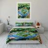 Fairy Garden Decor Set Soft Comfortable Duvet Cover Bedding Set Included 1*Duvet Cover & 2*Pillowcases Gift