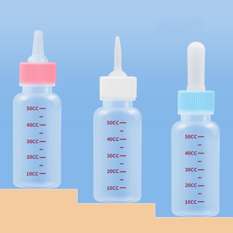 Newborn Cat Feeding Bottle for Pet Nursing Bottle Liquid Feeding Tool for Baby-Dogs Water Milk Hand-Feeder for Kitten