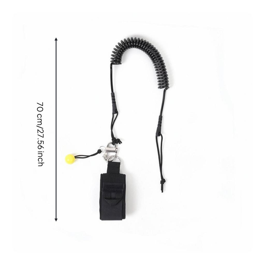 Coiled SUP Leash with Ankle Cuff Secure Leg Rope Reliable for Paddleboarders