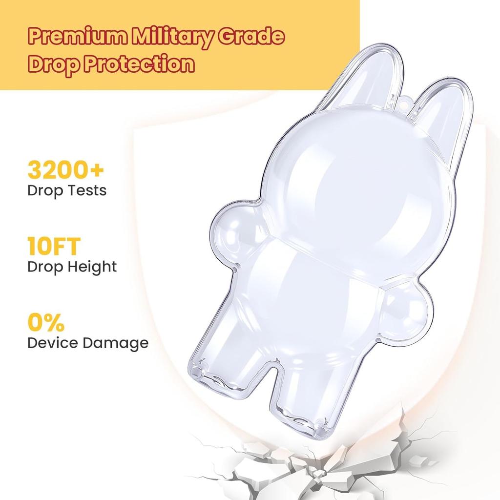 LABUBU Clear Clear Fits Standing and Sitting Convenient Storage and Thin and Lightweight Acrylic Display Prevents and Loss Standing Case, Cover,