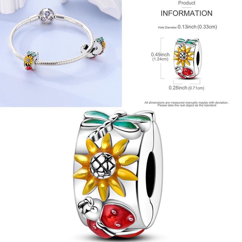 Copper Dragonfly Butterfly Pendant Charms Bead Fit Original Bracelet Bangle Women Jewelry Girl Making Beads