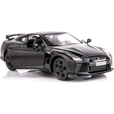 Modelo de superdeportivo GTR R35 a escala 1/36, juguete de aleación de zinc fundido a presión, vehículos de tracción trasera, juguetes para niños de 4, 5 y 6 años, regalo para niños y niñas